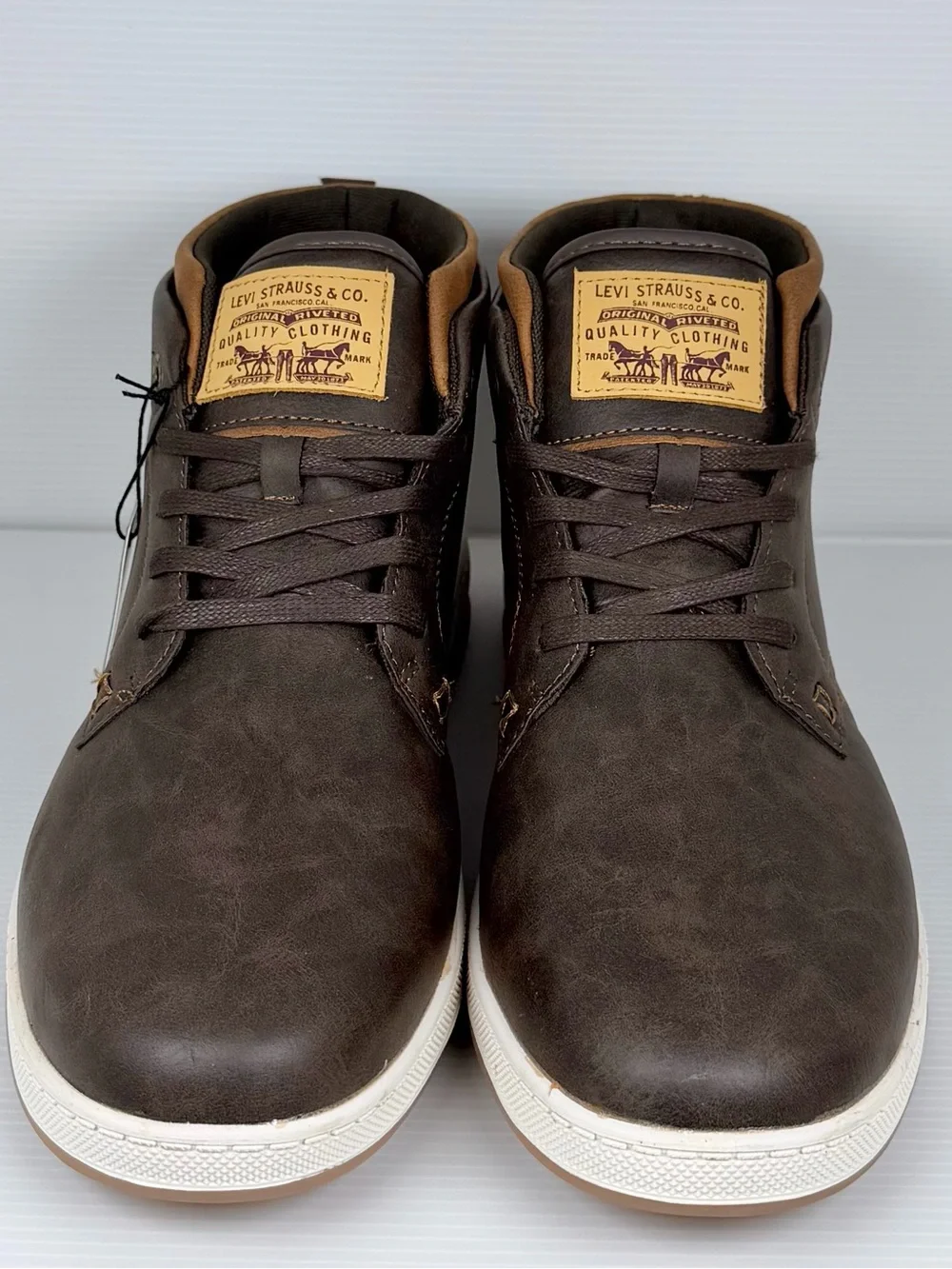 Levi’s Men’s Brown Mid Top Casual Boots Sneakers NWT Size 12 Comfort Insole